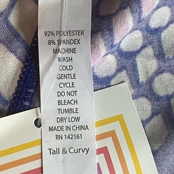 LuLaRoe TC Leggings Tall & Curvy New Purple Mint Green Periwinkle Lilac White So - Picture 7 of 7